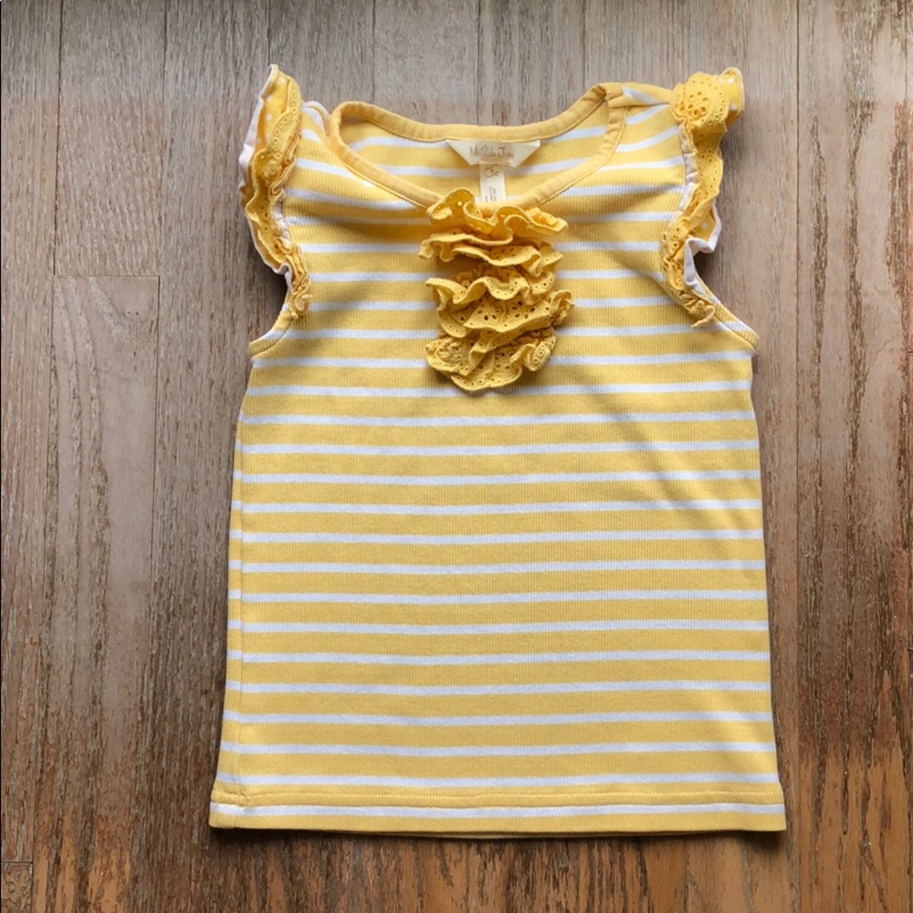Matilda Jane Size 6 Sweet Like Honey Yellow Tank